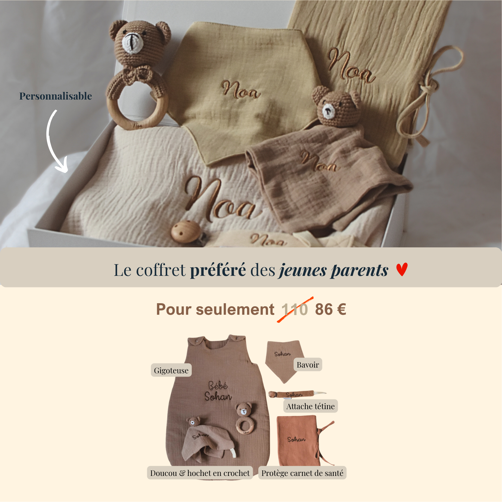Inéessance Baby Shop Facebook ad from Nov 10, 2025
