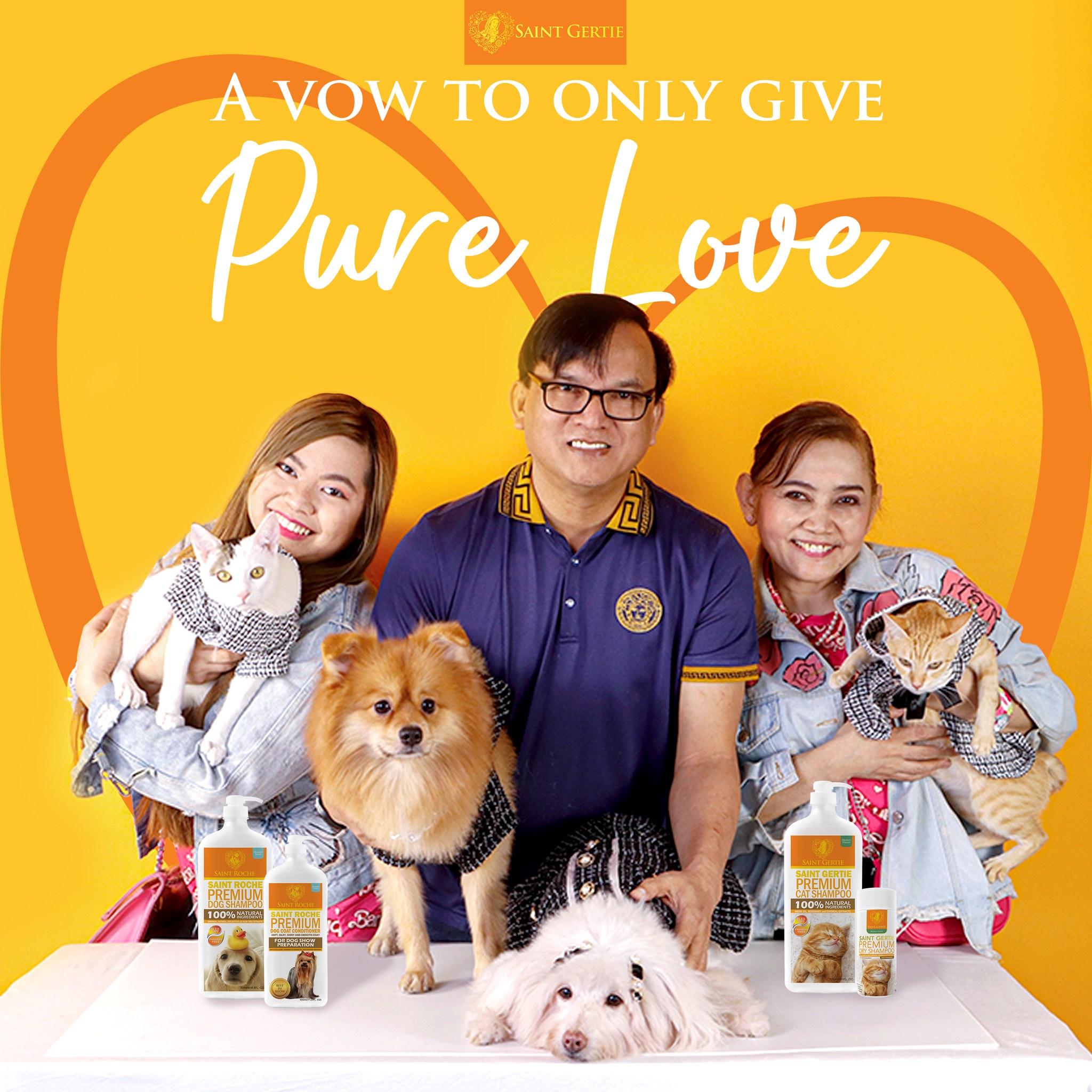 Saint Gertie Premium Cat Shampoo Facebook ad