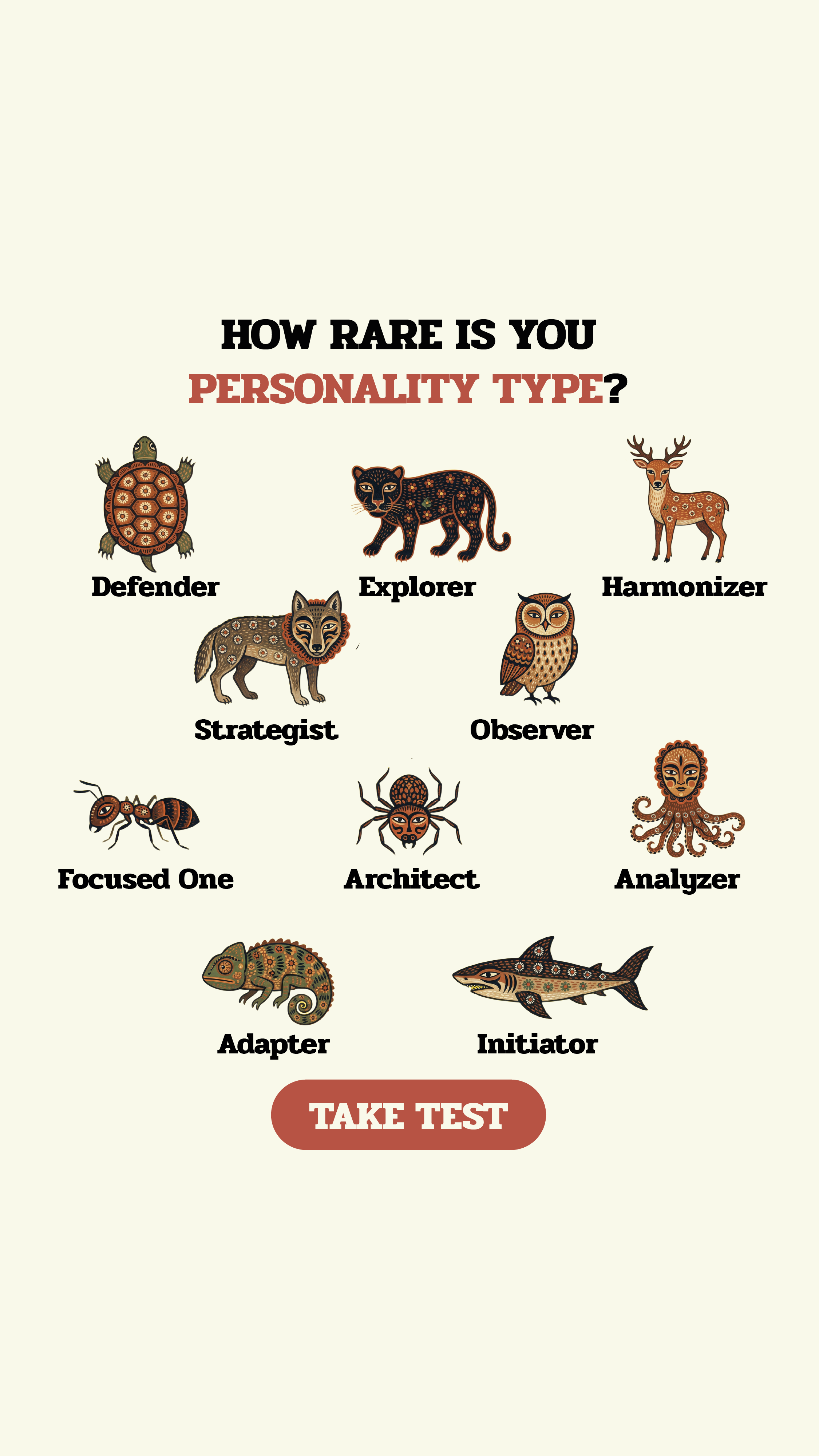 Personality Type Facebook ad