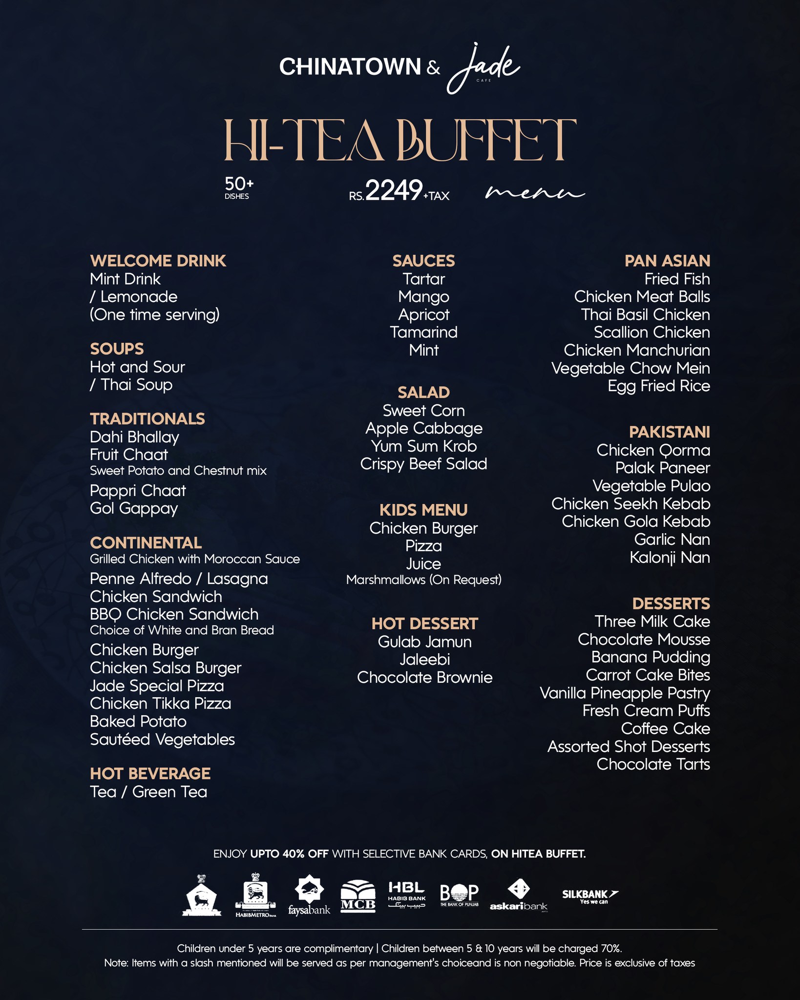 Jade Café MM Alam Facebook ad: Your favorite hi-tea experience, now served with the…