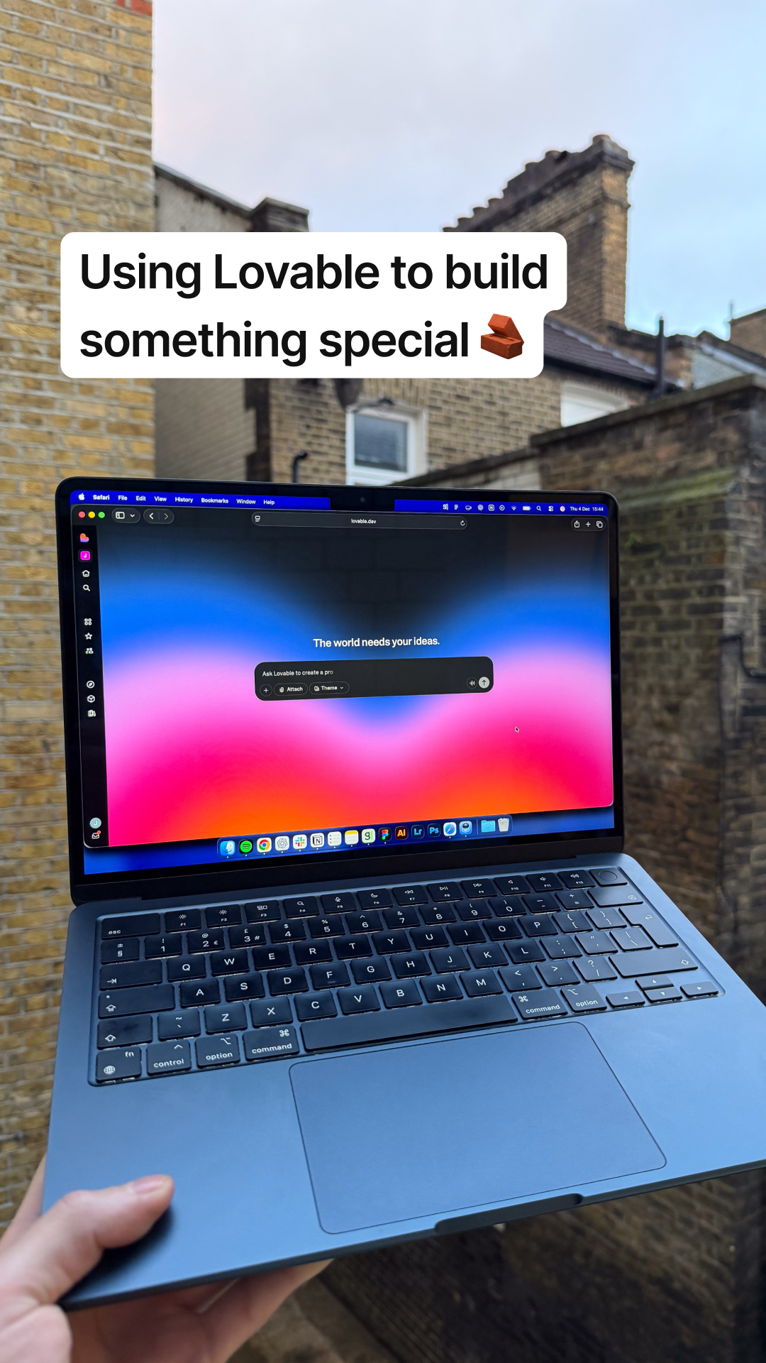 Lovable.dev Facebook ad
