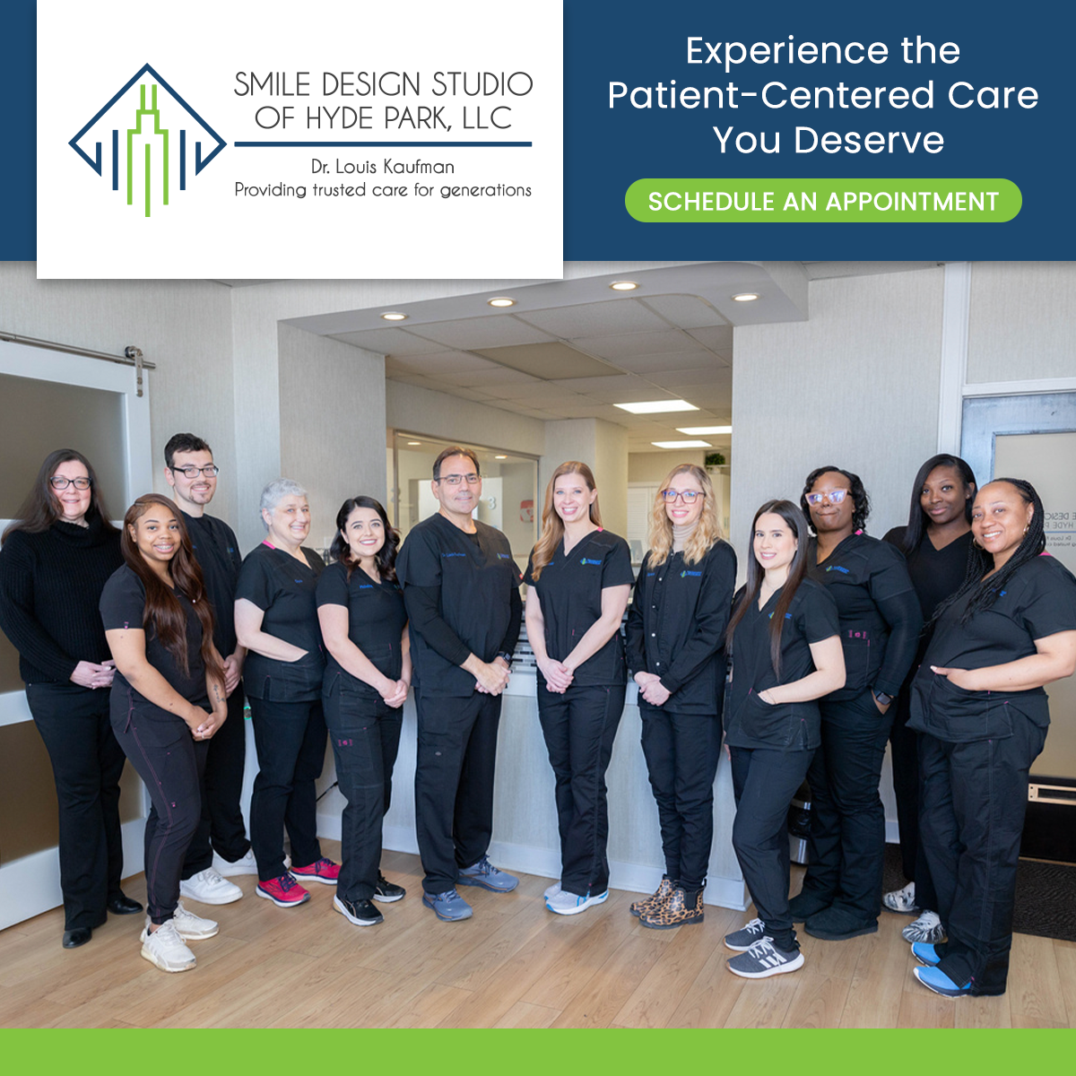 ChicagoDentistry Facebook ad: Convenient Online Scheduling | Book Now