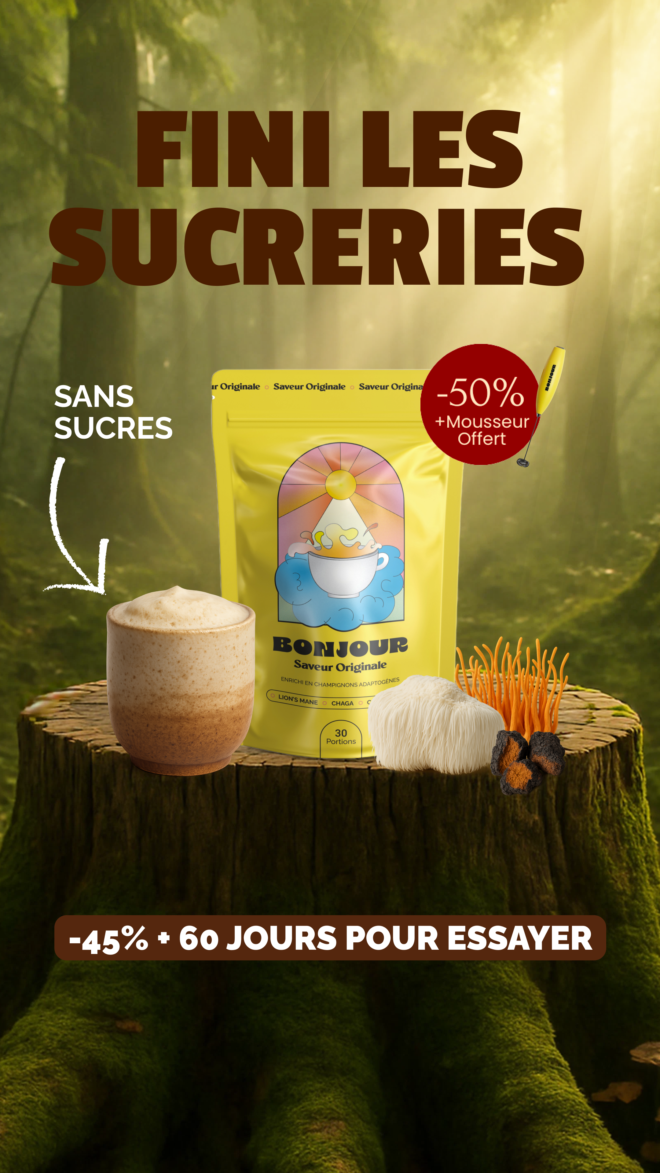 Bonjour Facebook ad