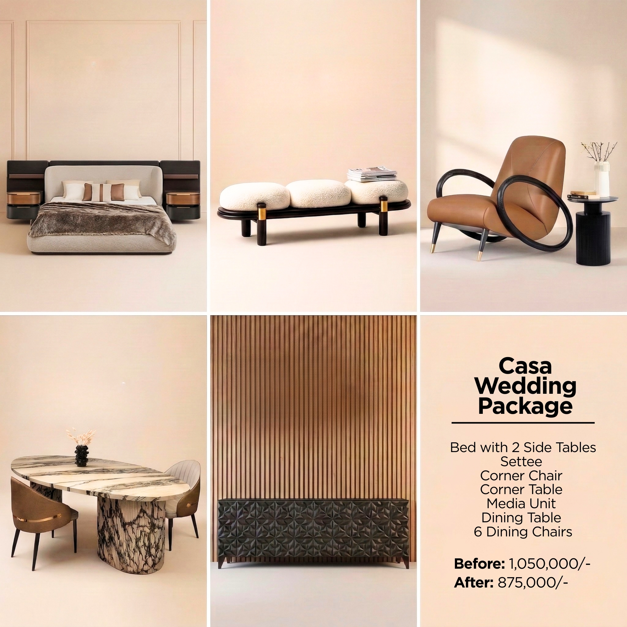 A.Z Living Spaces Facebook ad: AZ Signature Wedding Furniture Packages 2026 | Up…