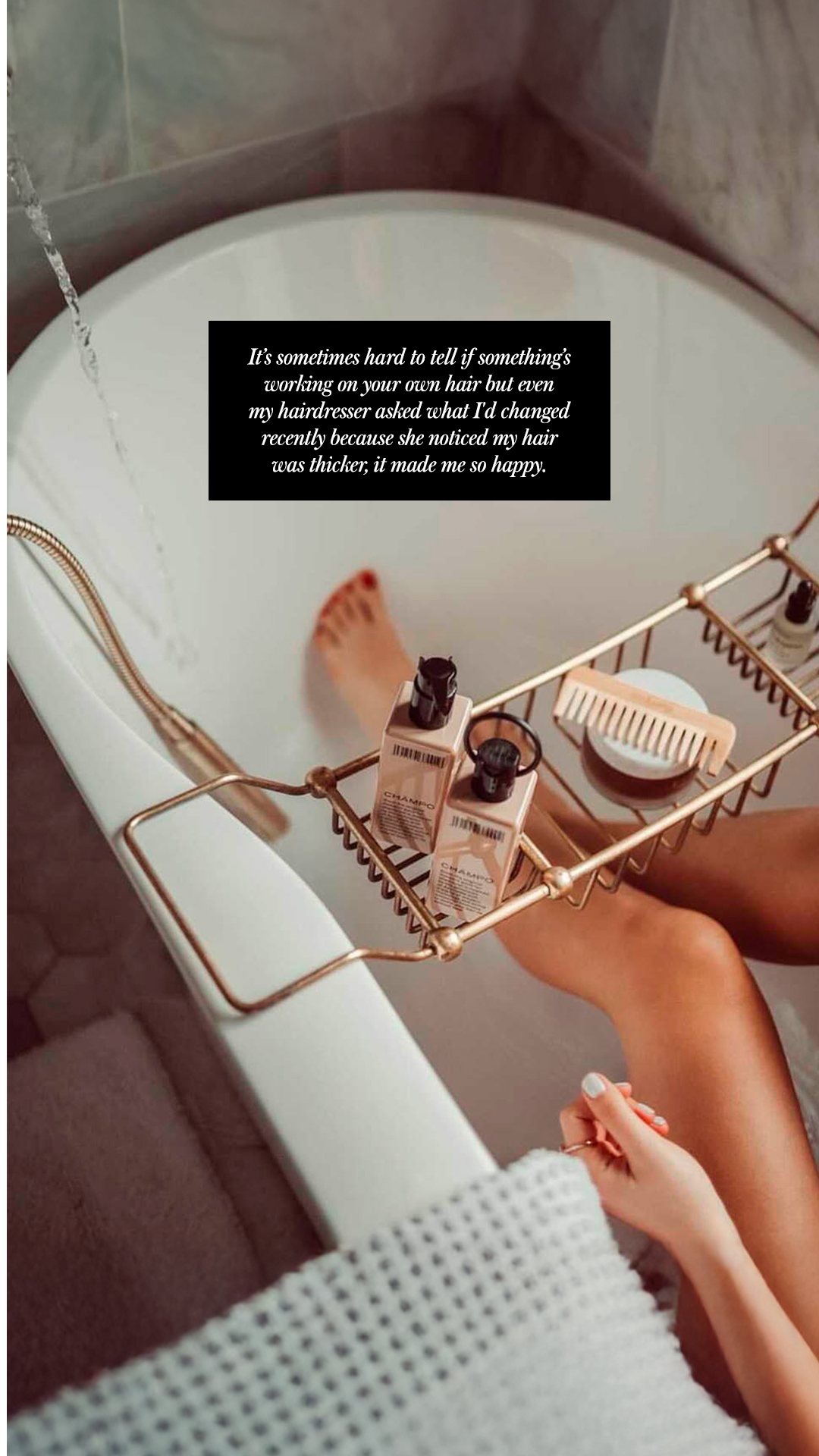 Chāmpo Haircare Facebook ad