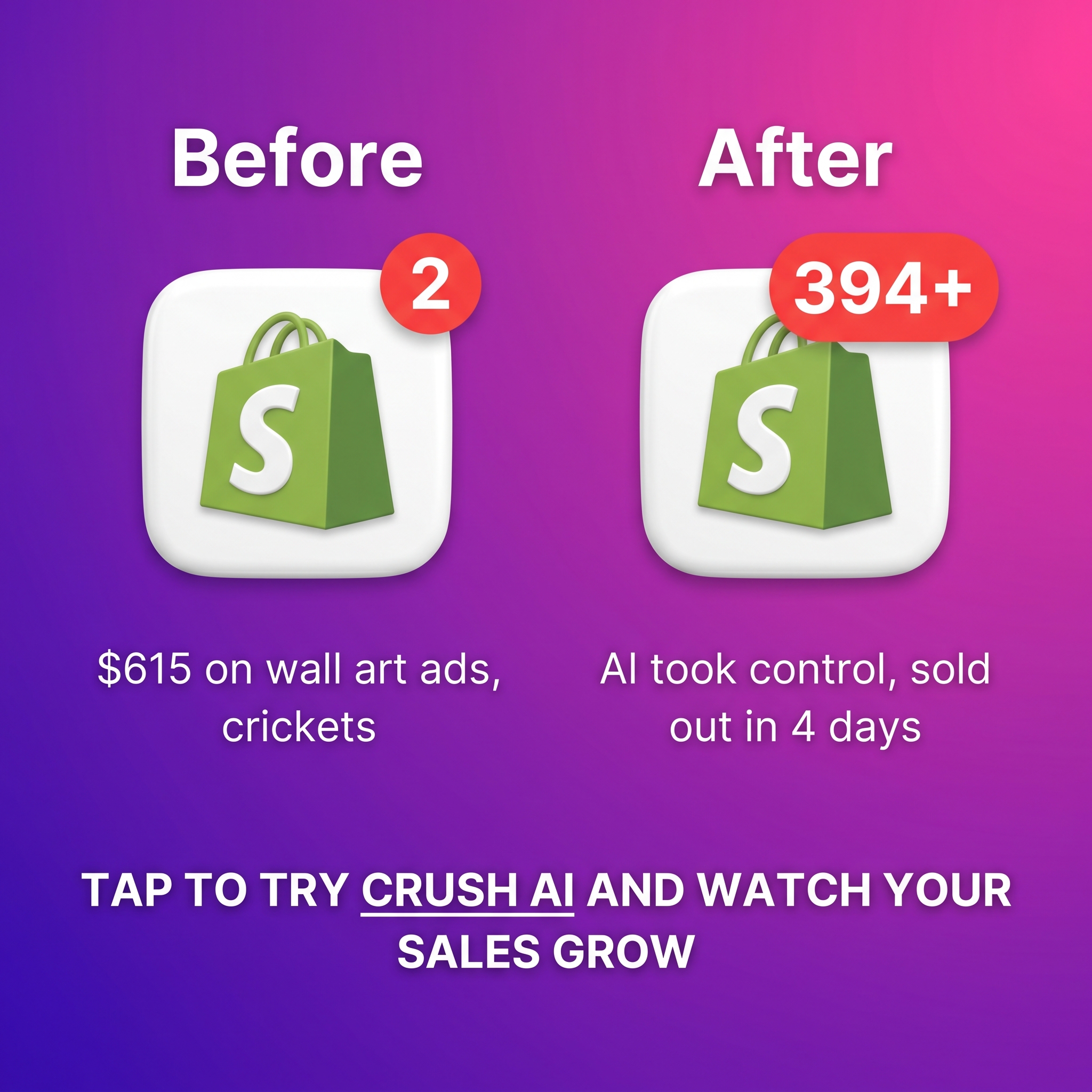 trycrush.ai Facebook ad