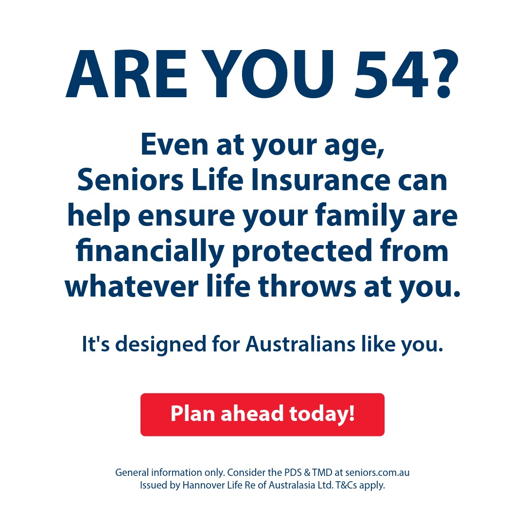 Australian Seniors Insurance Agency Facebook ad