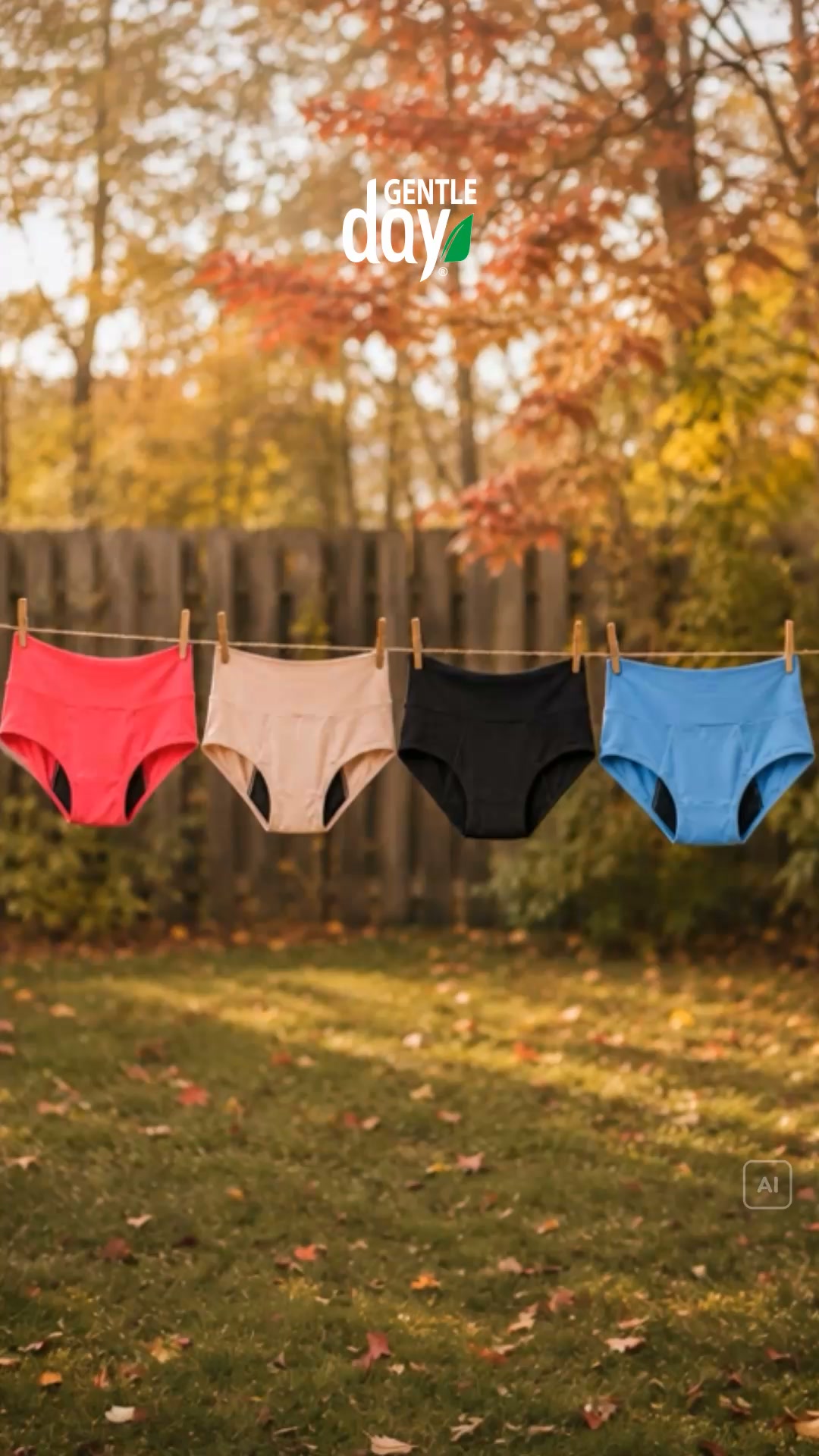 Gentle Day Facebook ad: -30 % menstruacinėms kelnaitėms