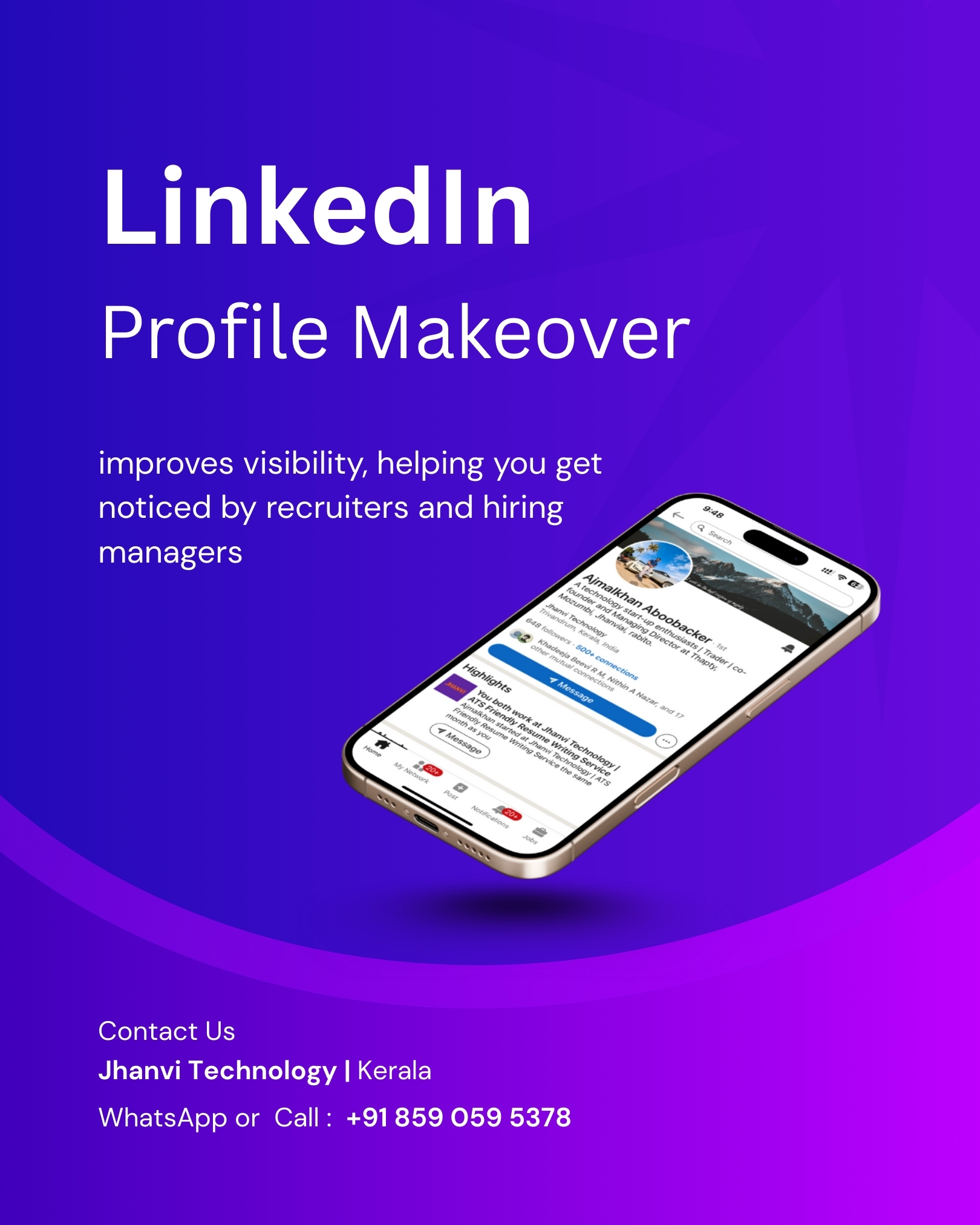 Jhanvi Technologies Resume Writing Service Facebook ad