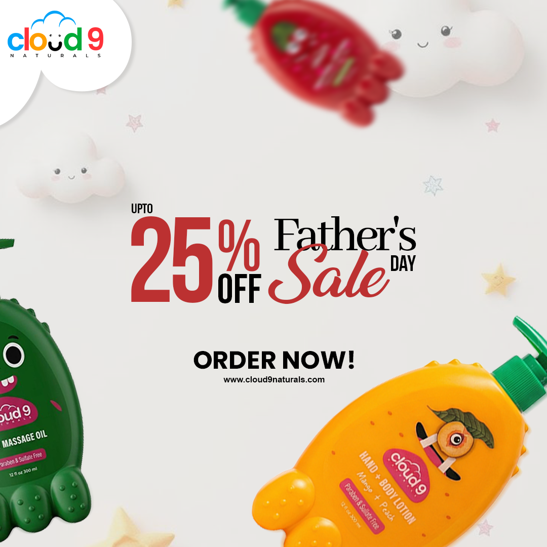 Cloud9.naturals Facebook ad: Father's Day Sale is LIVE.