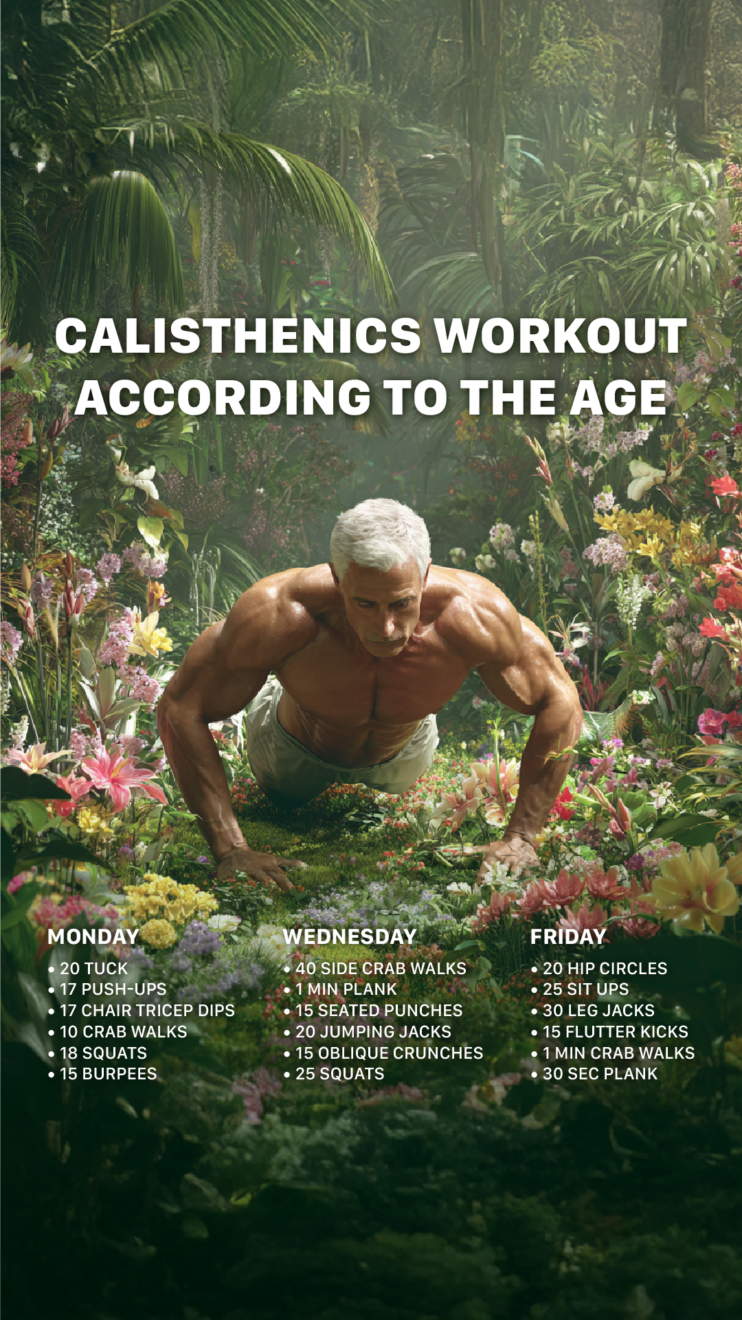 Male Calisthenics Challenge Facebook ad