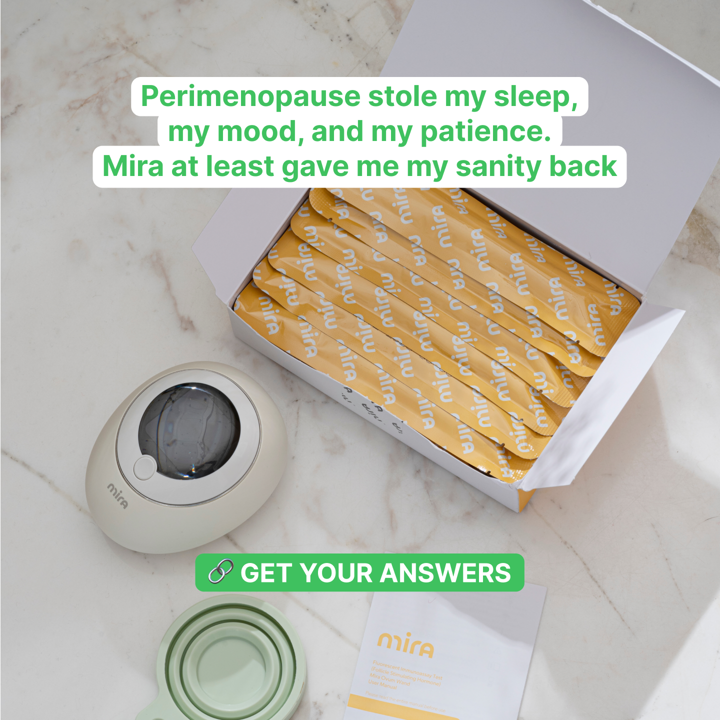 Mira Fertility Facebook ad