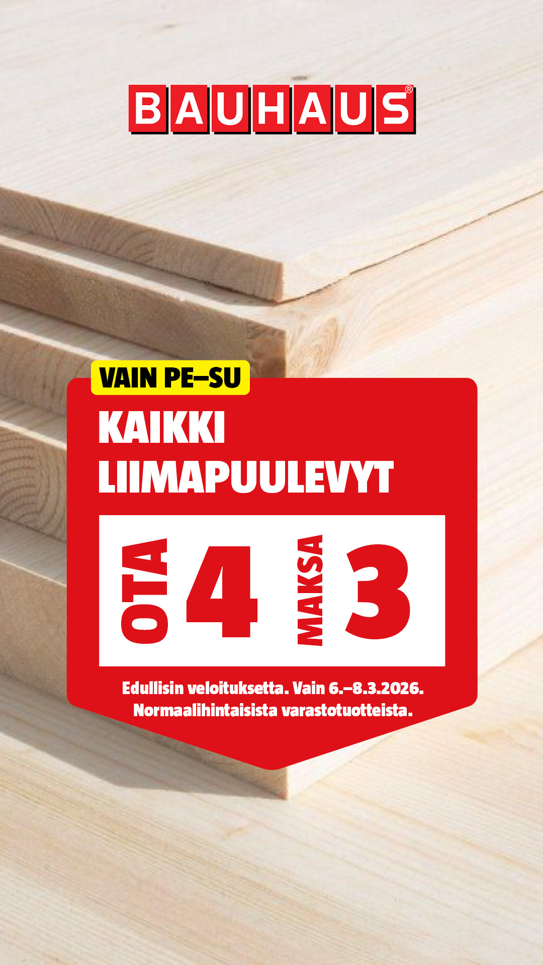 BAUHAUS Suomi Facebook ad