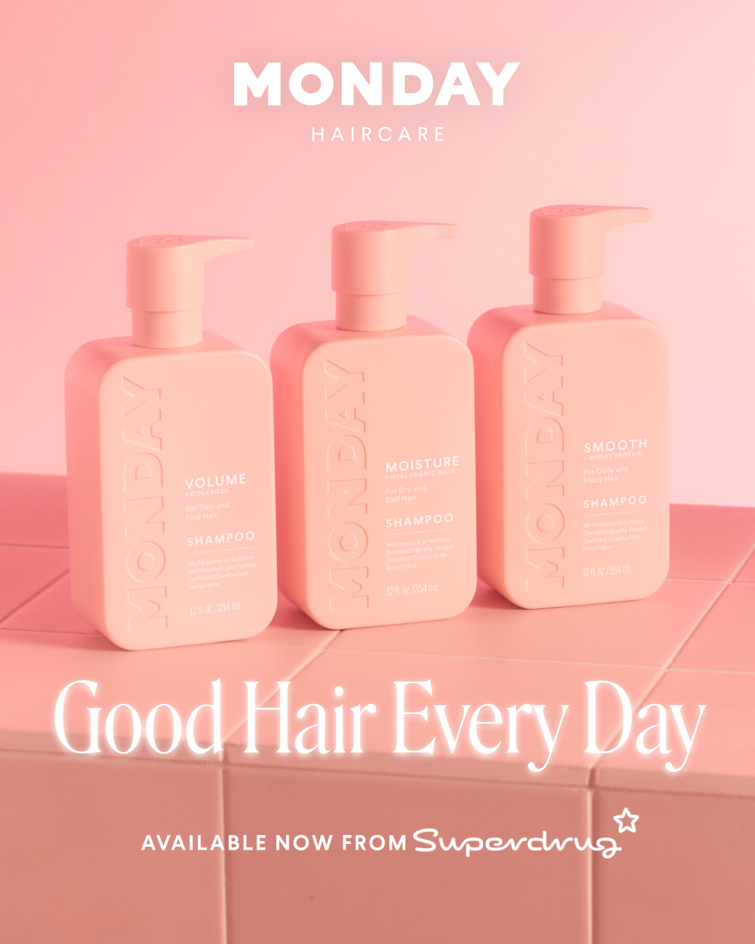 MONDAY Haircare Facebook ad