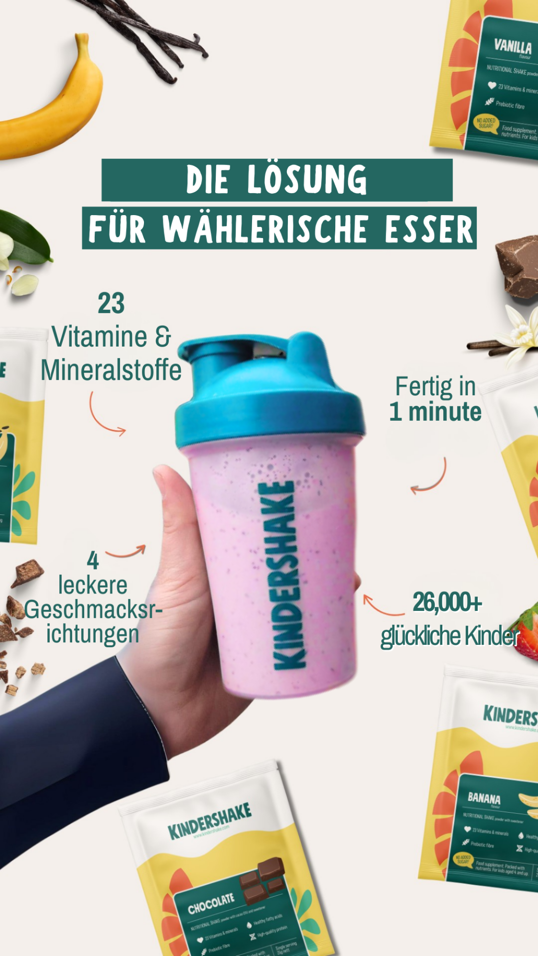 Kindershake Facebook ad