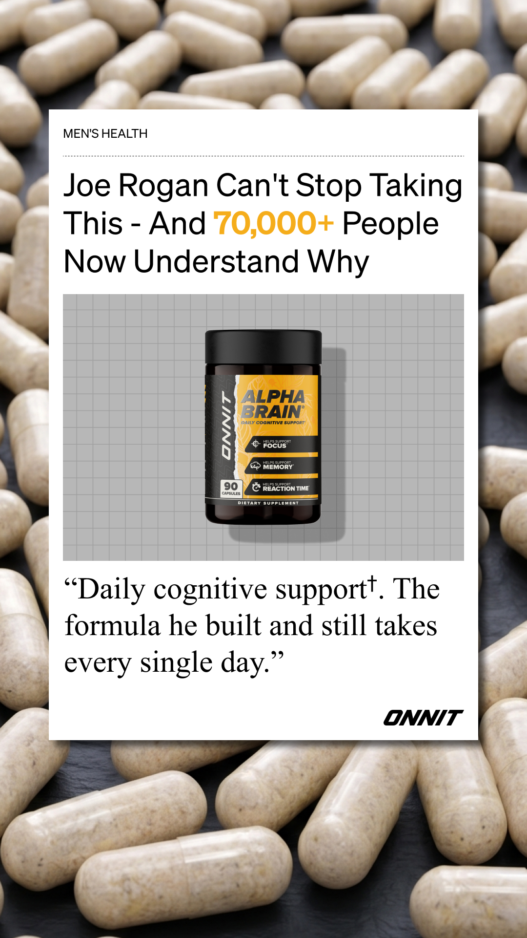 Onnit Facebook ad