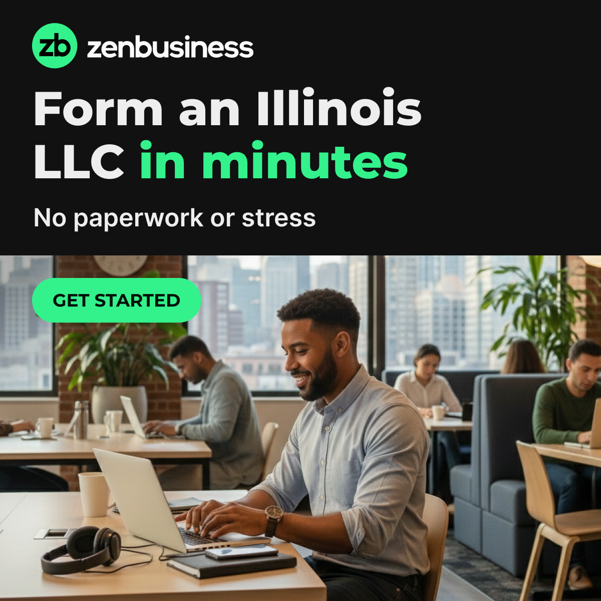 ZenBusiness Facebook ad