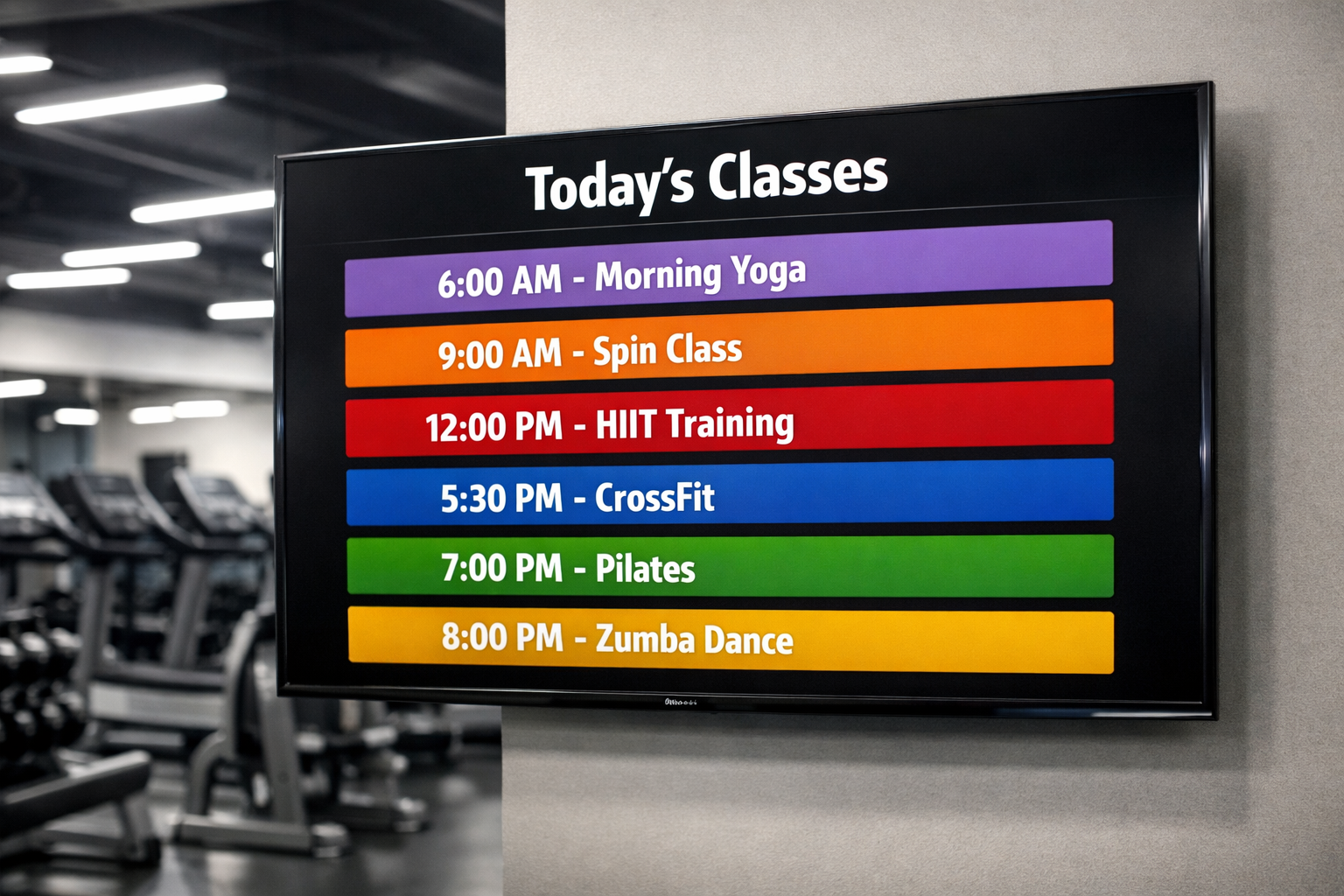 Sign Presenter Facebook ad: Update Class Schedules Instantly