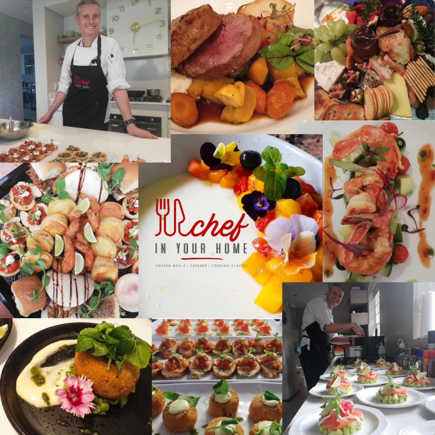 Chef in your home Facebook ad: Looking for restaurant quality food in the comfort…