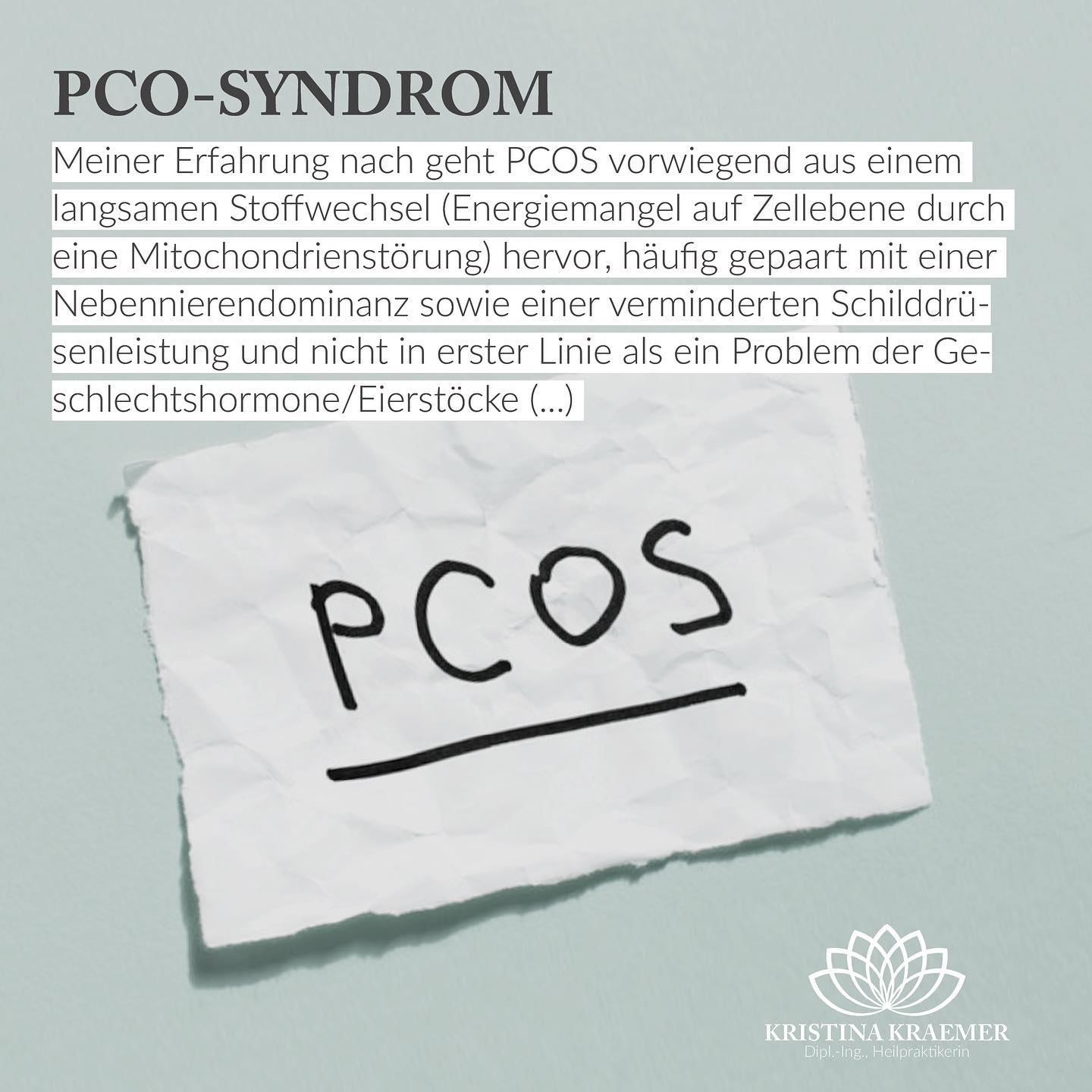 Kristina Facebook ad: Das Polycystische Ovarialsyndrom, häufig auch als…