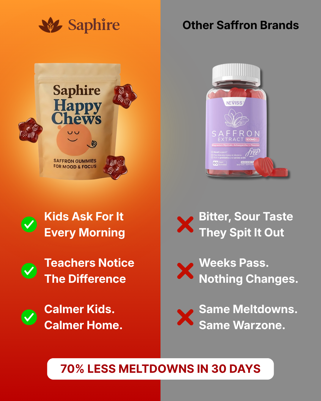 Try Saphire Facebook ad