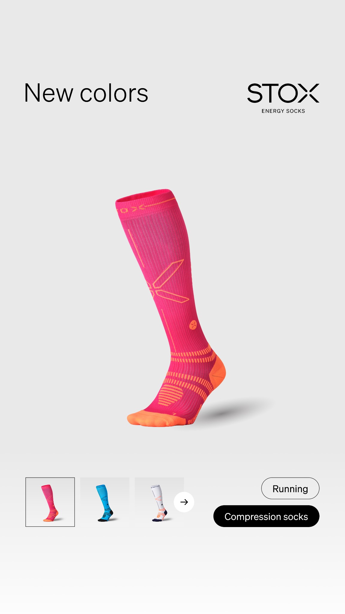 STOX Energy Socks Facebook ad