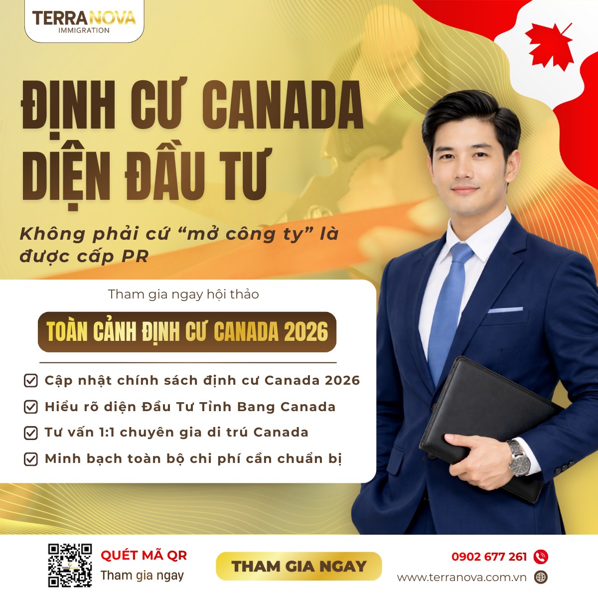 TerraNova Immigration Tư Vấn Định Cư - Du Học Canada, Úc, Mỹ, Châu Âu Facebook ad: ĐẦU TƯ ĐỊNH CƯ CANADA KHÔNG PHẢI CỨ…