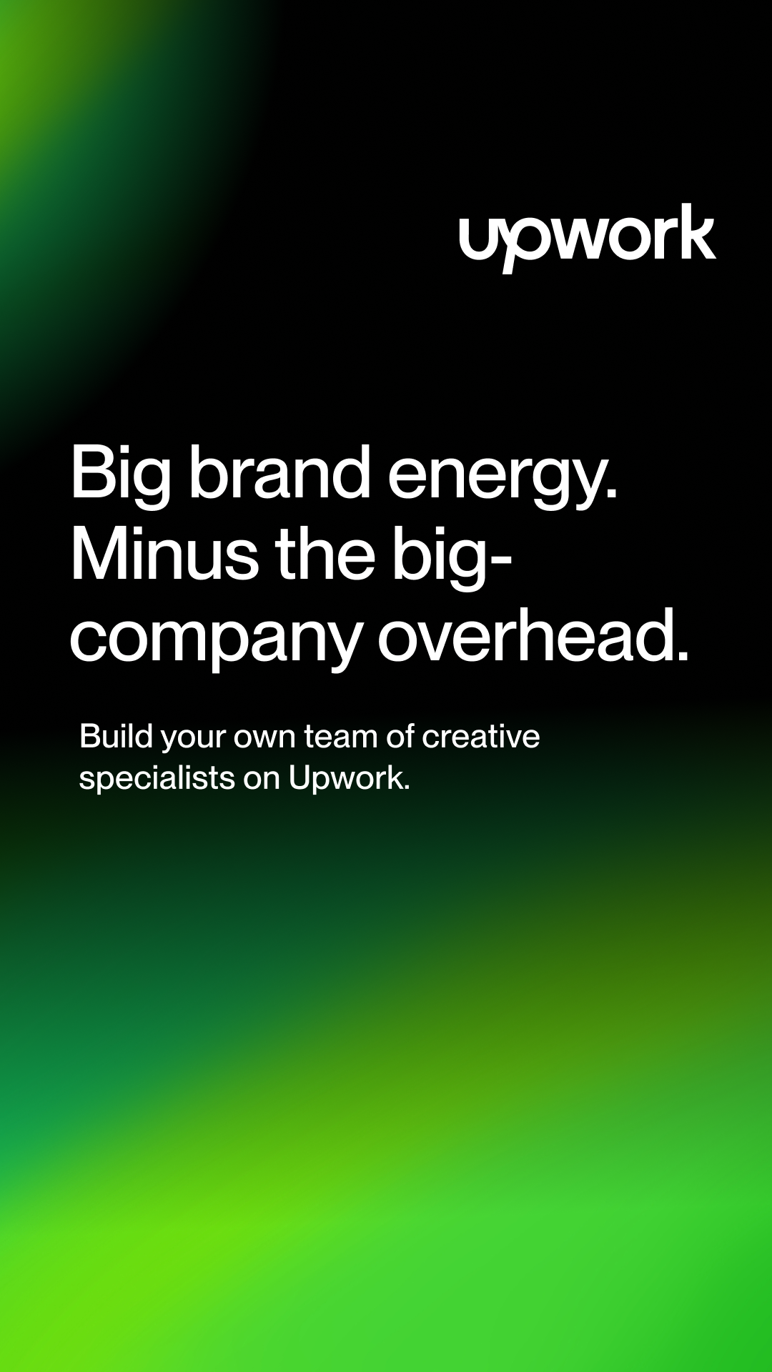 Upwork Facebook ad