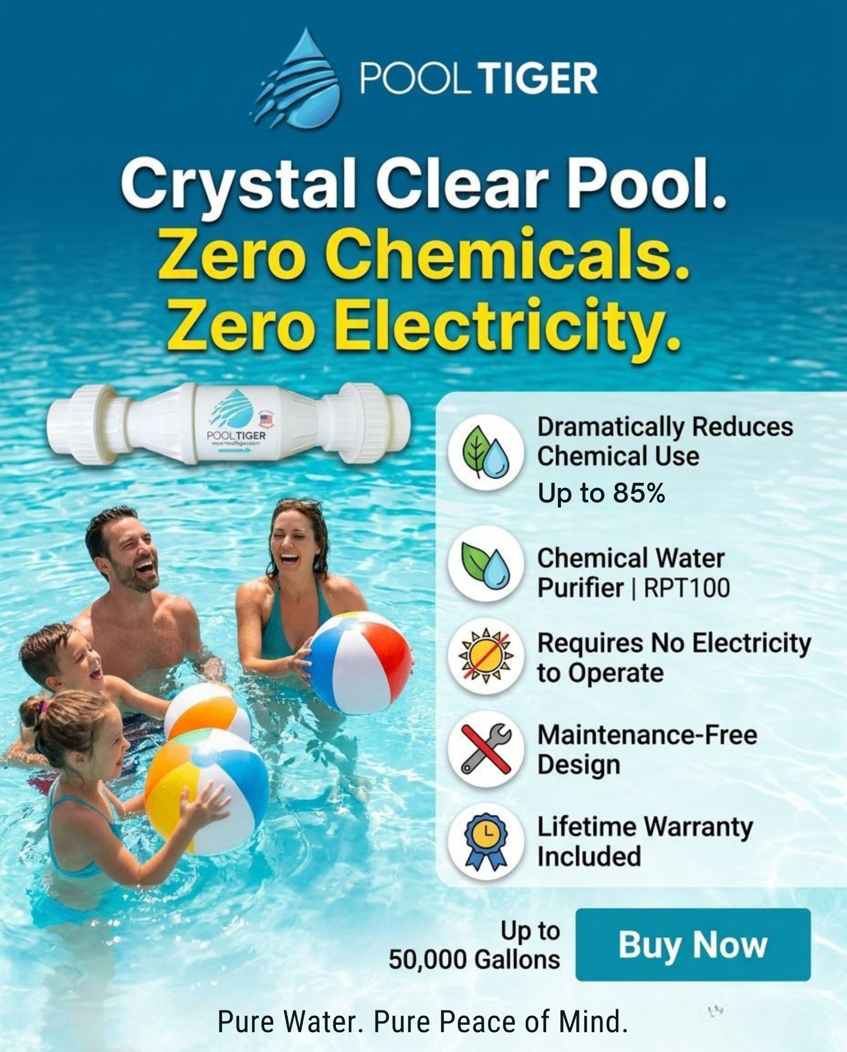 Pool Tiger Facebook ad