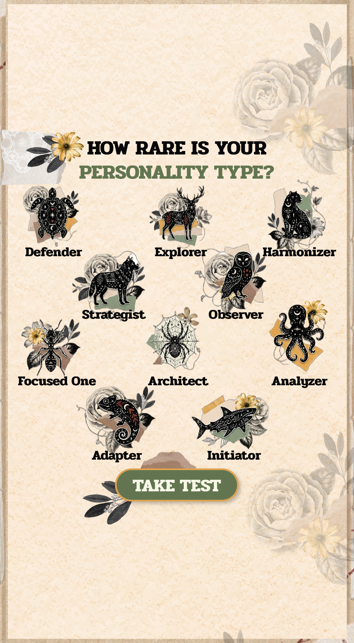 Personality Type Facebook ad