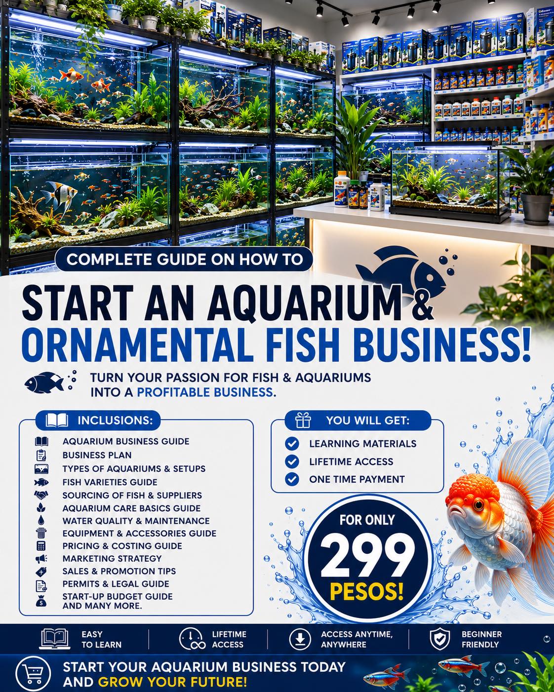 Aqua Negosyo Kit Facebook ad: Planning to start your own Aquarium & Ornamental…