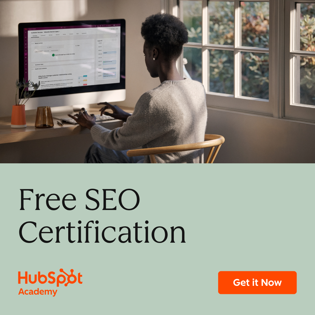 HubSpot Academy Facebook ad