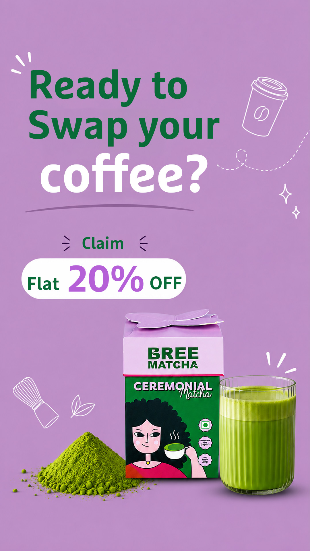 Bree Matcha Facebook ad