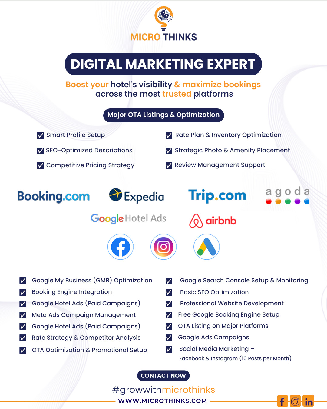 Microthinks Facebook ad: Is your amazing hotel getting lost in the…