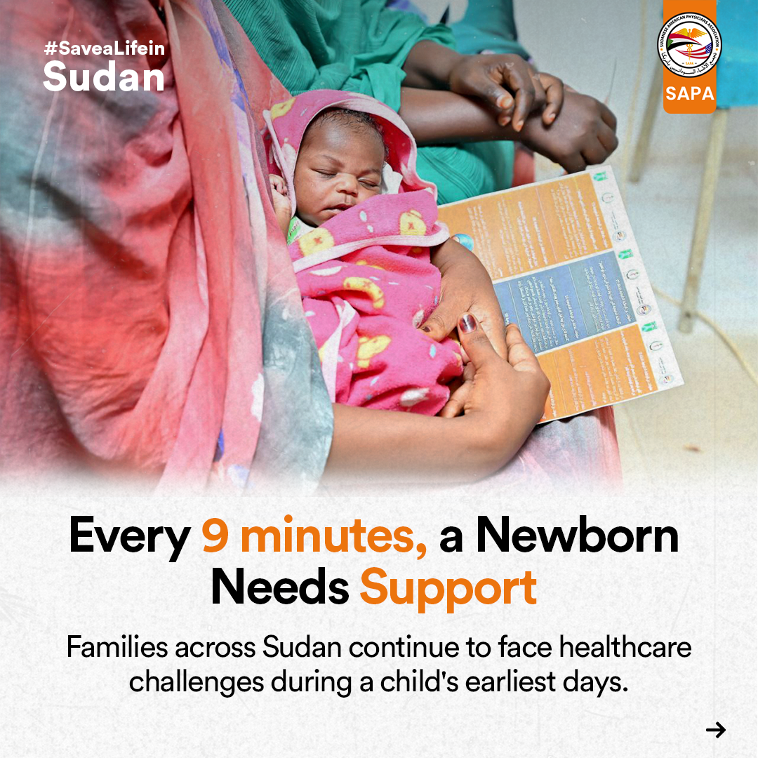 Sudanese American Physicians Association - SAPA Facebook ad: The first few minutes can change everything