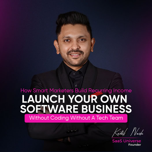 SAAS Universe- Karthik Naidu Facebook ad: Build Recurring Revenue With Your Own SaaS
