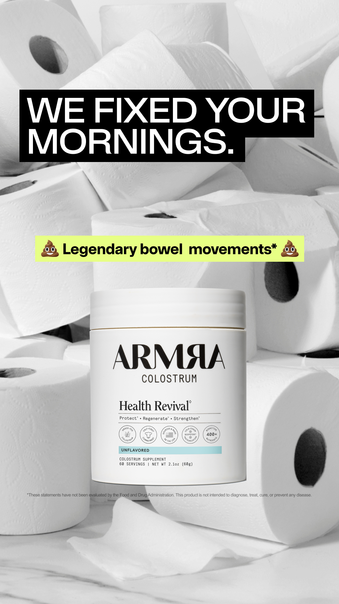 ARMRA Facebook ad
