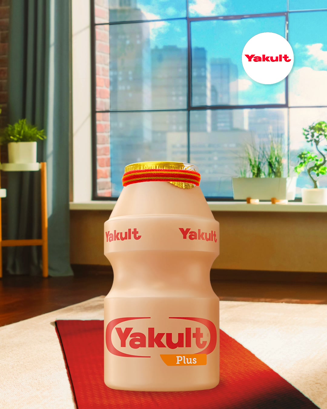 Yakult UK and Ireland Facebook ad: Lift your mood. Support your gut