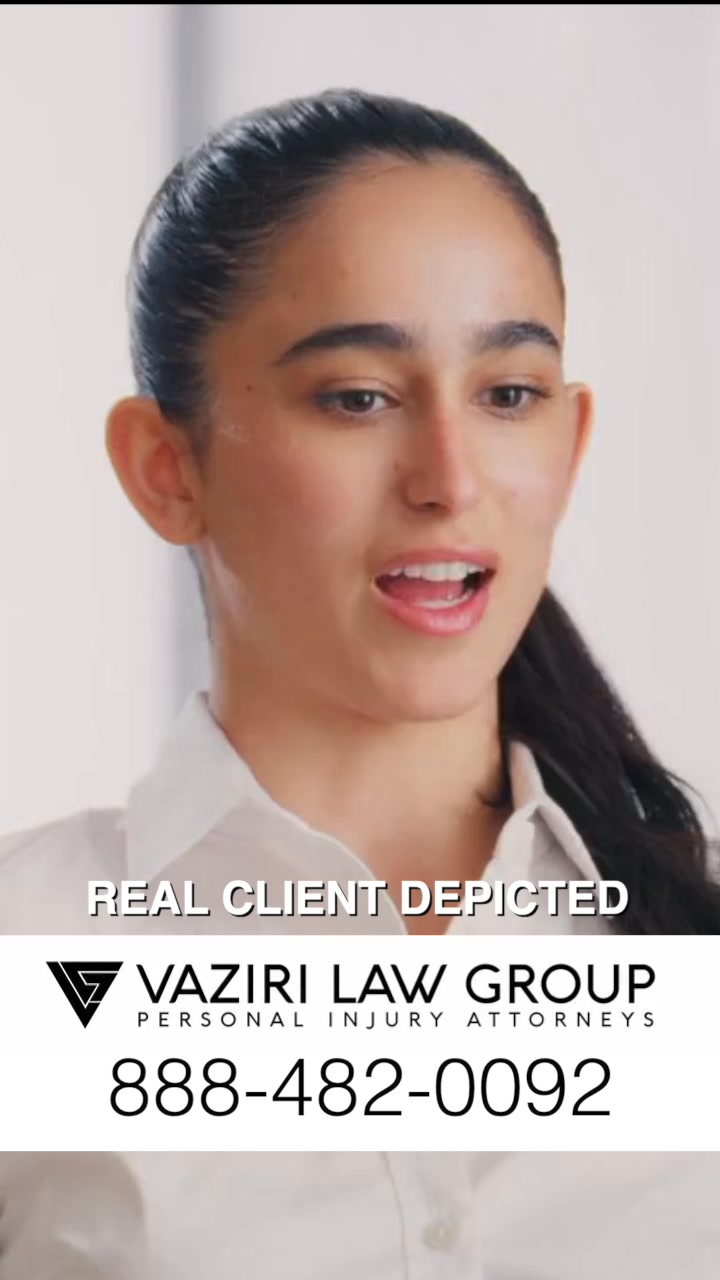 Vaziri Law LLP Facebook ad: INJURED IN A CAR ACCIDENT?