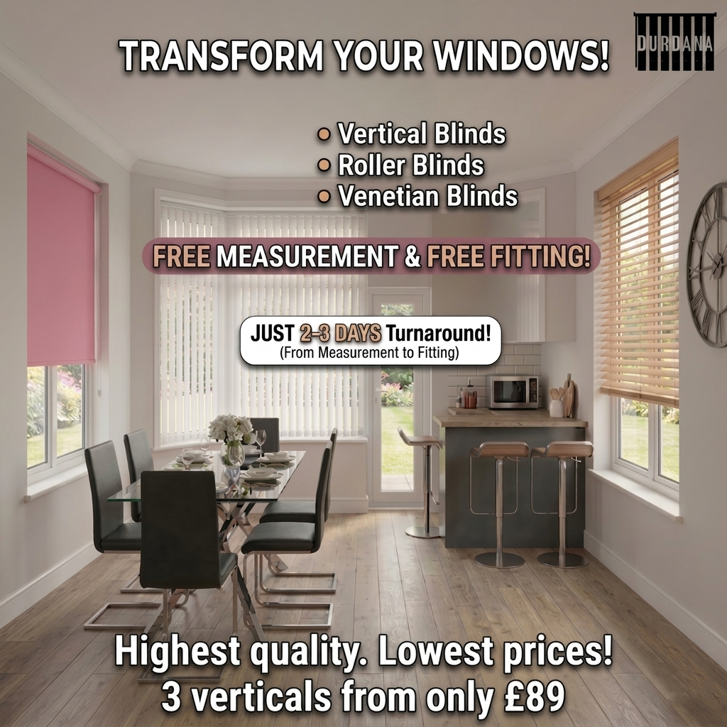 Durdana Blinds Facebook ad: 07895 208038/Chat