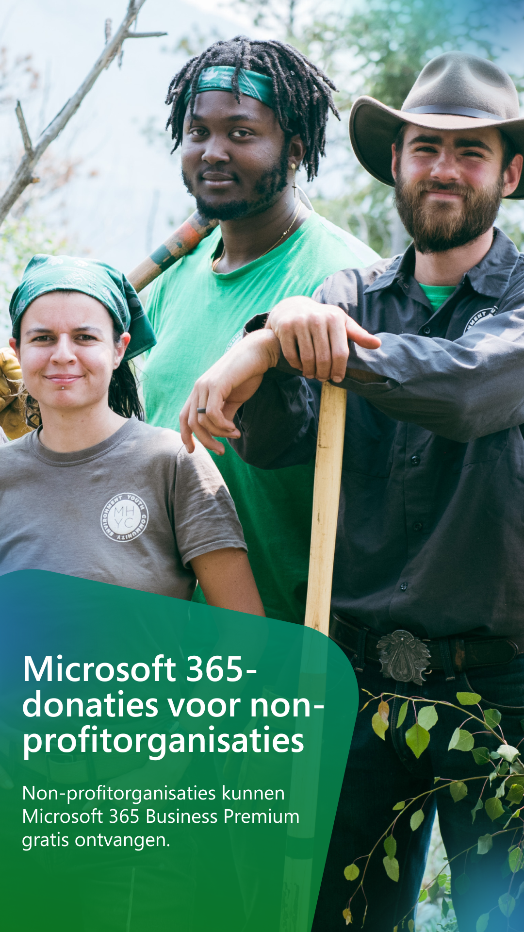 Microsoft for Nonprofits Facebook ad from Apr 10, 2026