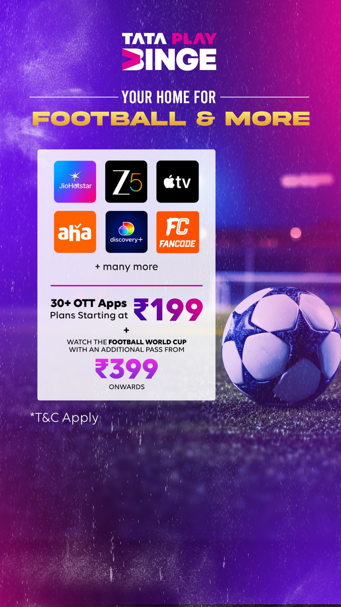 Tata Play Binge Facebook ad