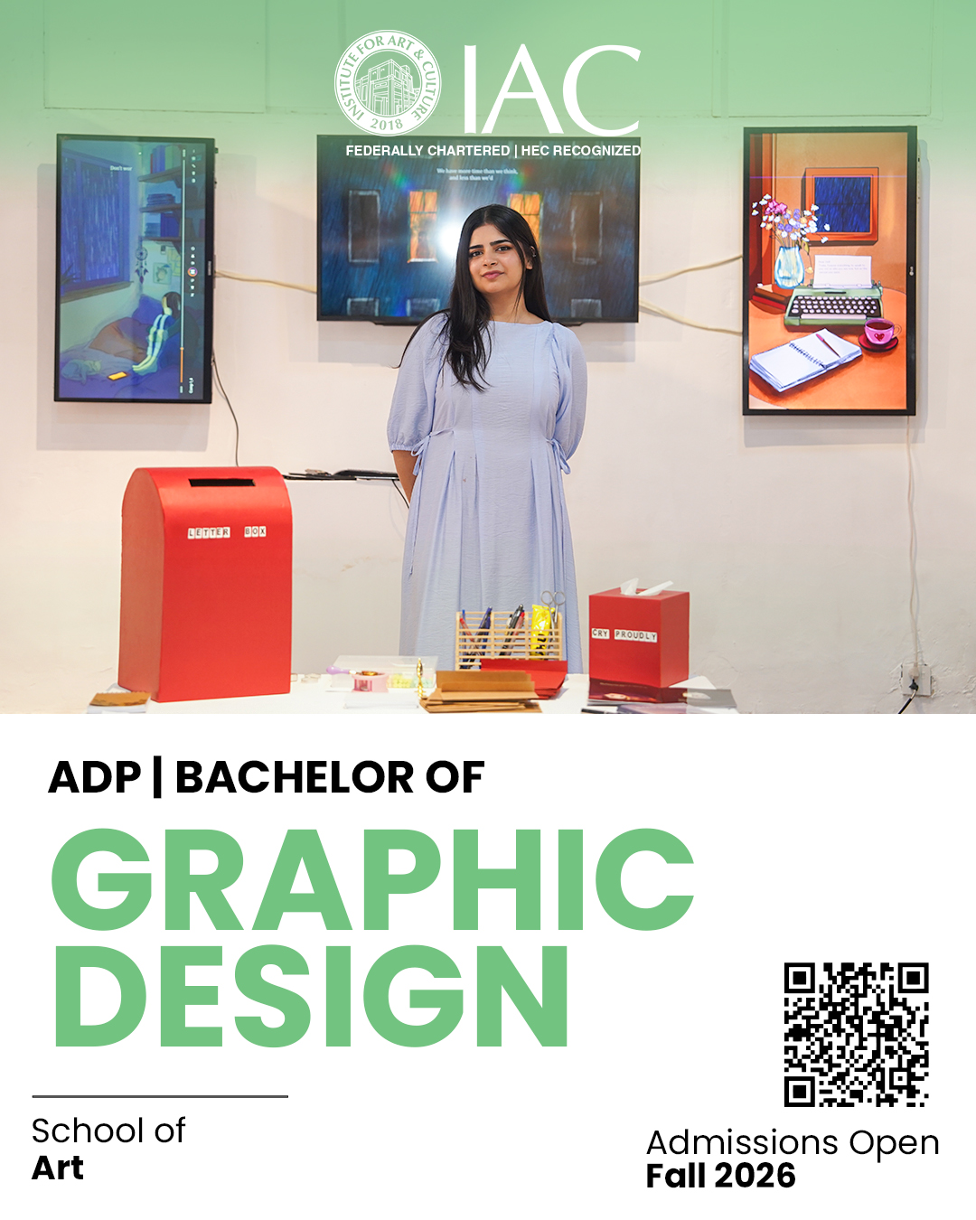 IAC - Institute for Art and Culture Facebook ad: Fall 2026 | Admissions Open