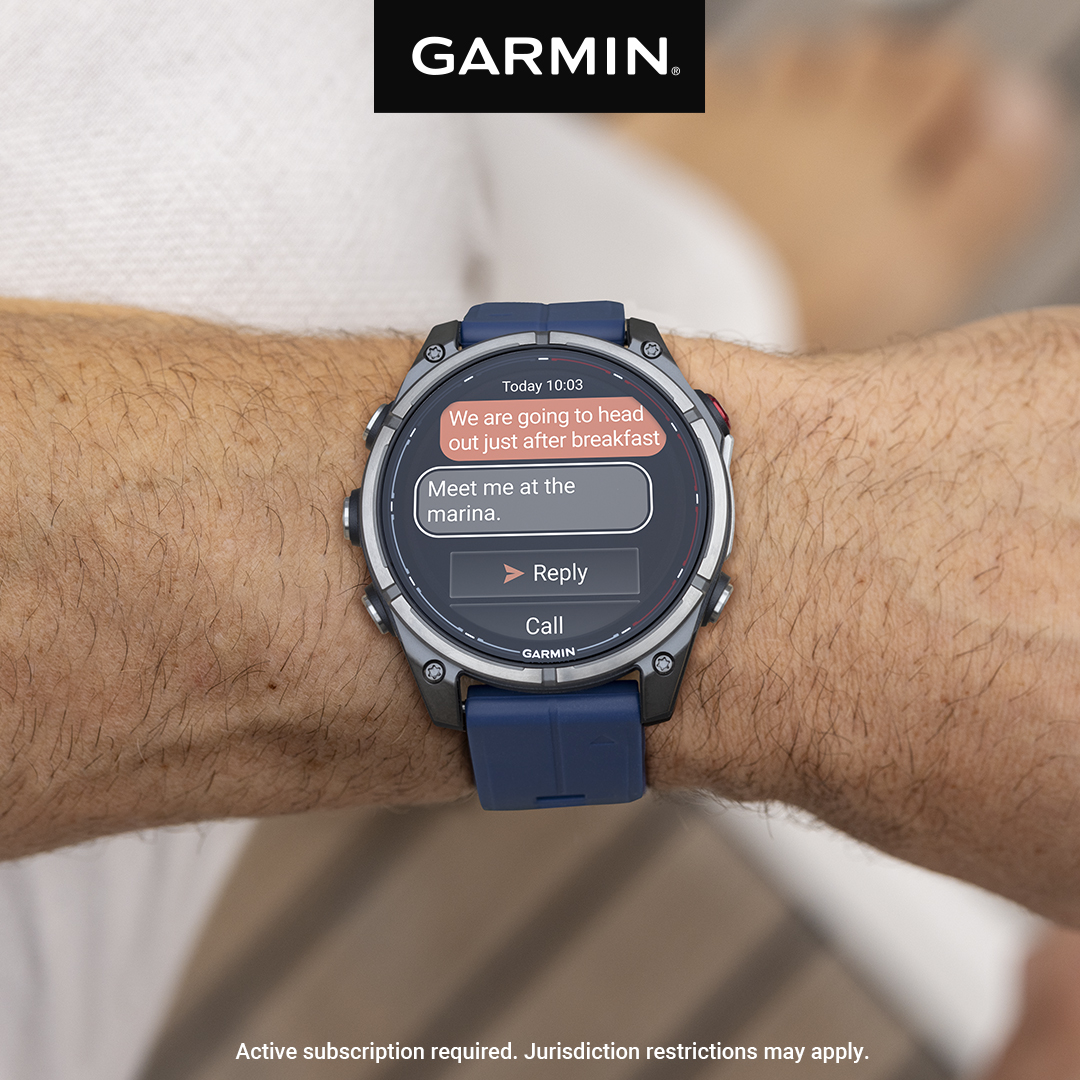 Garmin Marine Facebook ad: quatix 8 Pro