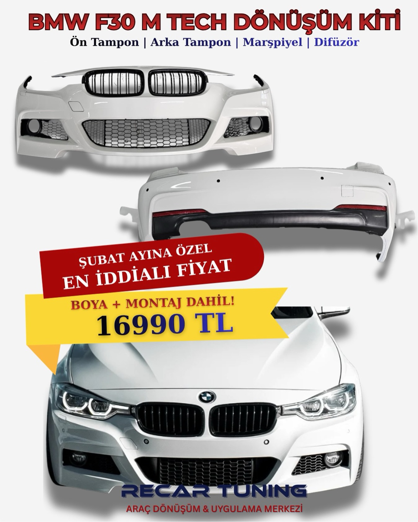 recartuning.co Facebook ad: •Bmw F30 M Tech Dönüşüm Kısa Süreliğine