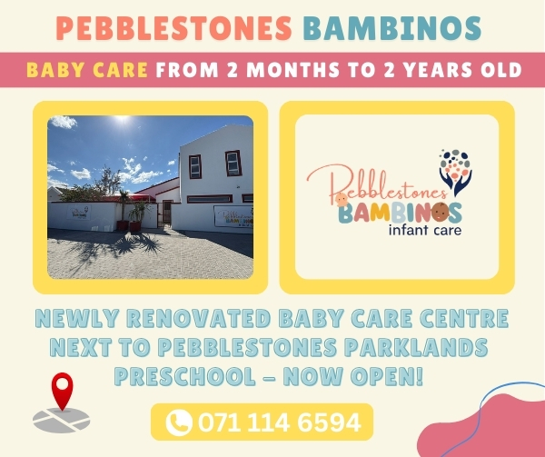 Pebblestones Parklands Facebook ad: Looking for Safe, Structured Baby Care in Parklands?