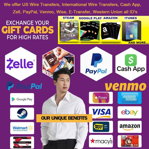 Gift Card Facebook ad: Gift Cards and Money Transfers