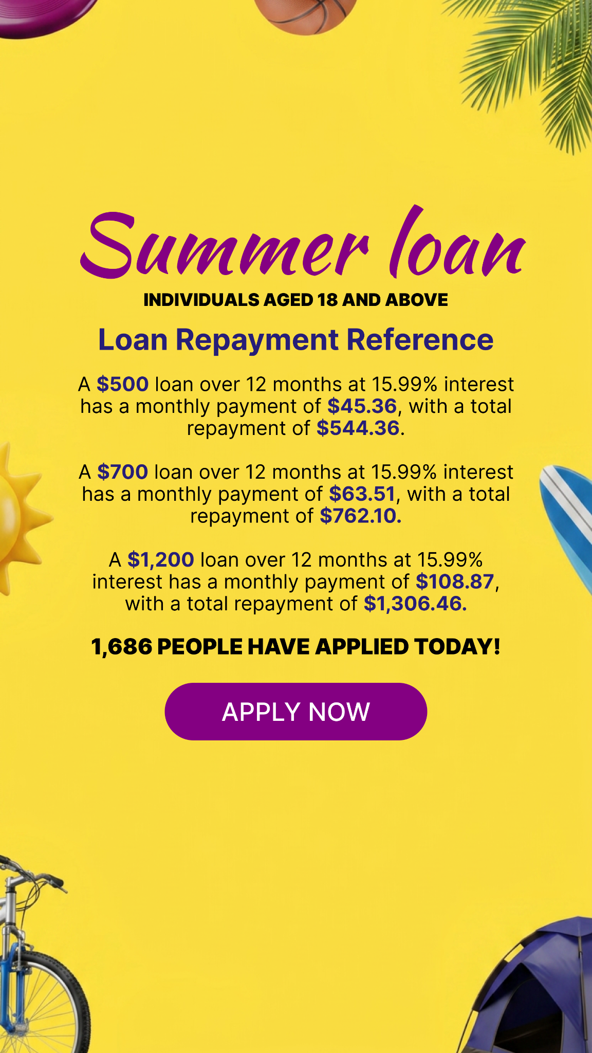 Cash Advance App Facebook ad