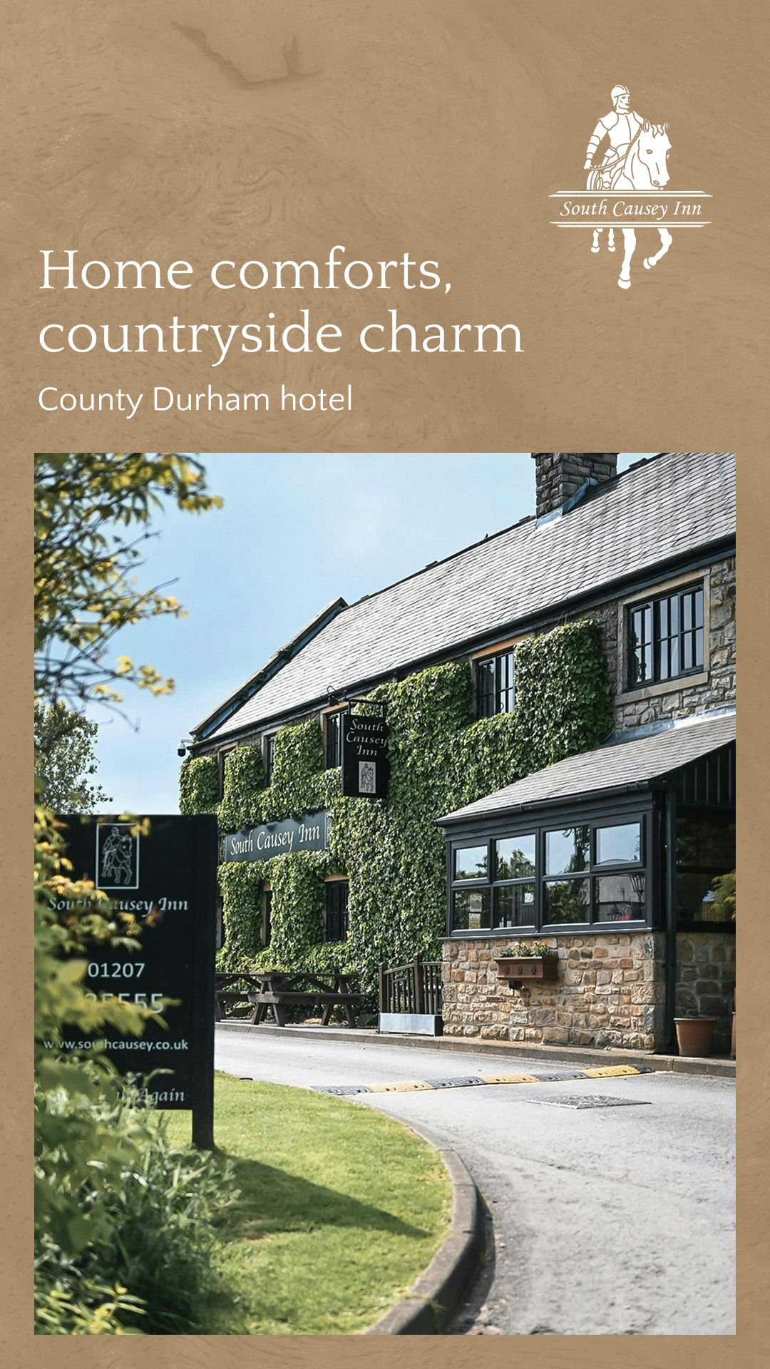 South Causey Inn Facebook ad: County Durham hotel
