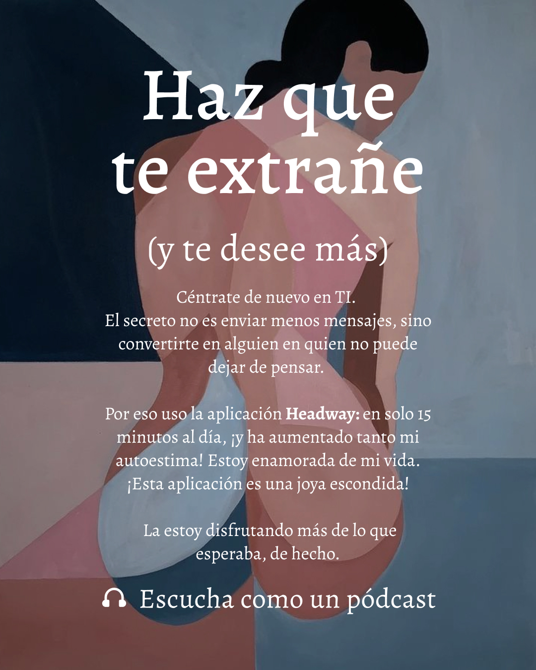 Headway: App de crecimiento diario Español Facebook ad: Una app. Todos los temas que importan. 15 min al día.